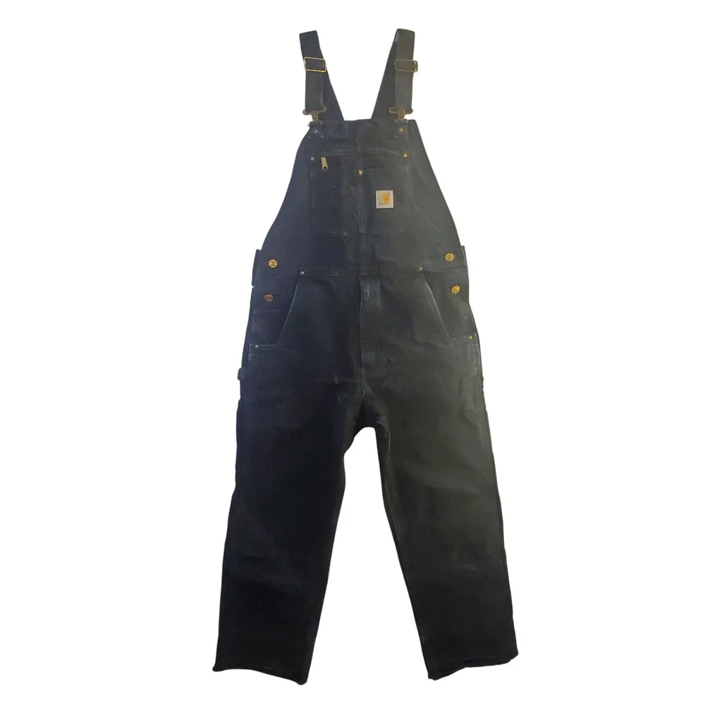 Carhartt | Jeans | Carhartt Black Double Knee Duck Canvas Overalls